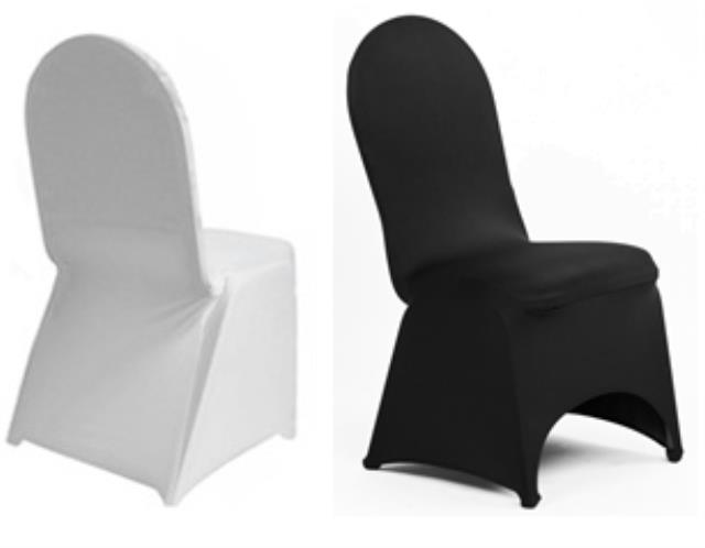 Abu Dhabi — Furniture rental: Banquet Chair Covers White Black