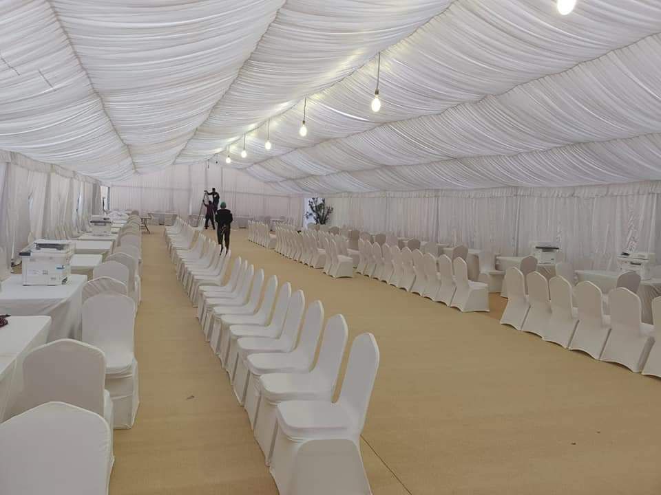 Abu Dhabi — Tents rental: Marquee Conference Chair Setup