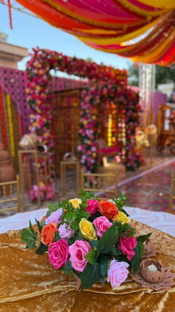 Ras Al Khaimah — Decorations services: Mehndi Decor Colorful Canopy 3